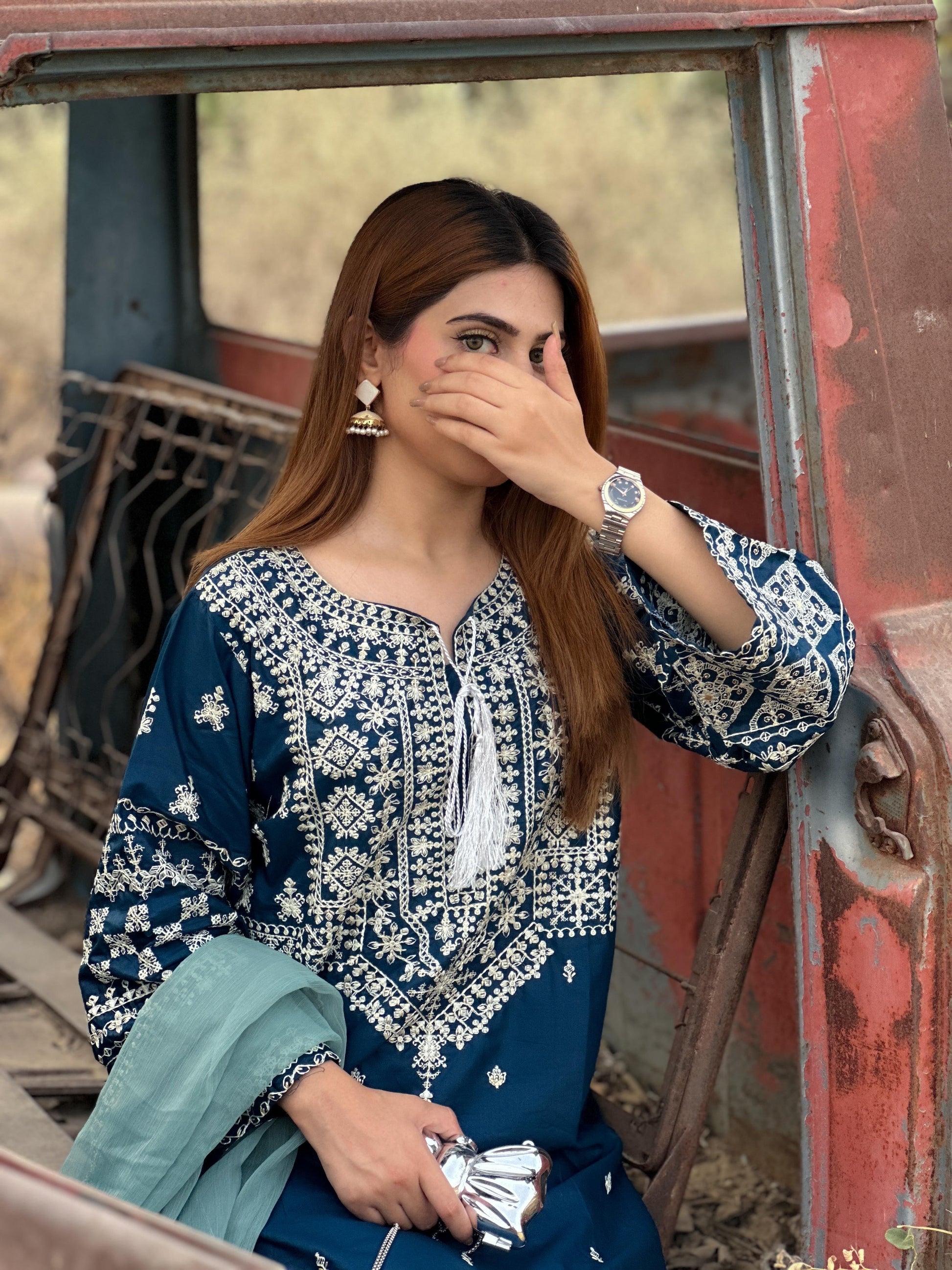 ZARA Embroidered 3 pc Set