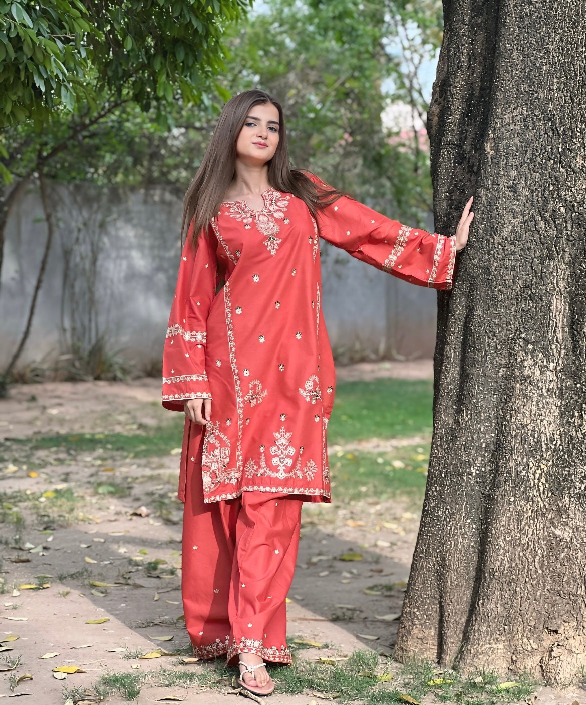 2 pc JANNAT Embroidered Co Ords