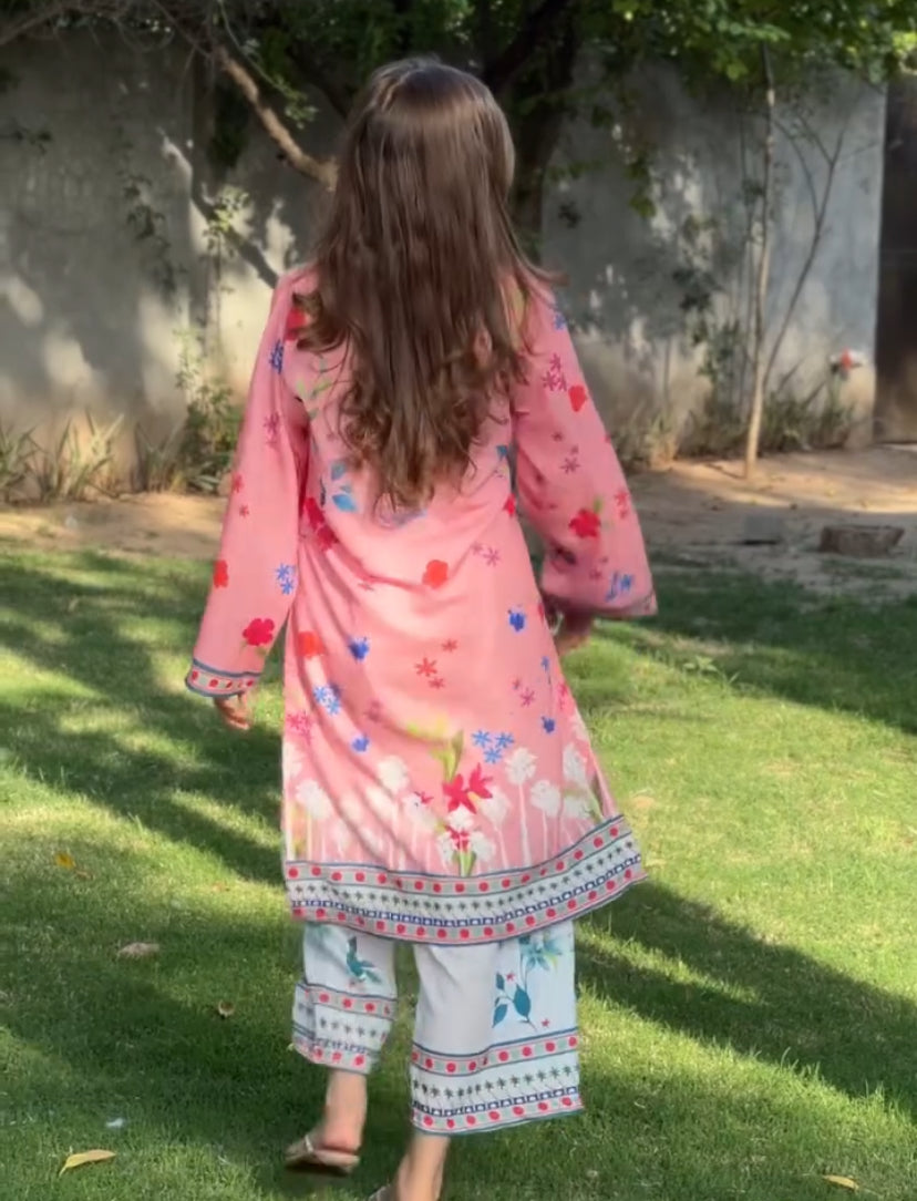 PINK FLORAL Digital printed Co Ords