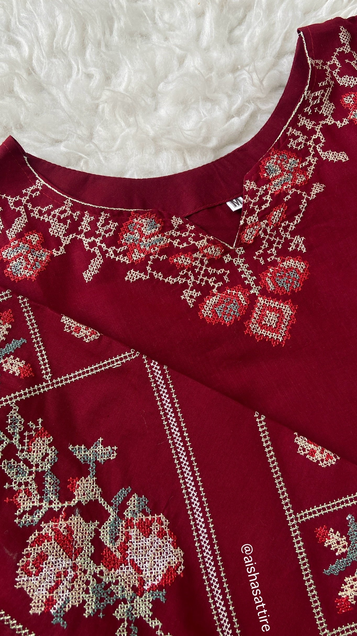 BLUSH Embroidered Co Ords Set